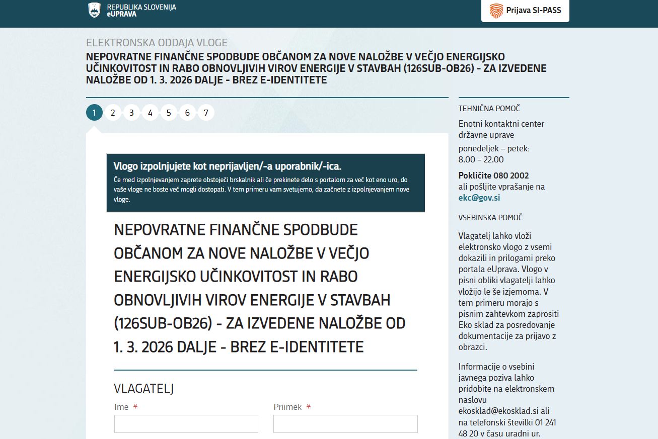 Kaj vse potrebujete za oddajo vloge za Eko sklad za toplotno črpalko?